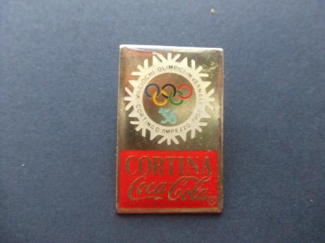 Coca Cola Olympische Spelen  Cortina blauwe cijfers